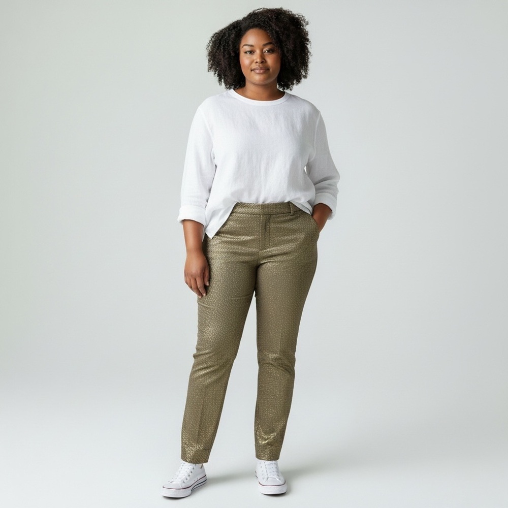 Banana Republic - Gold Avery Pant - Size 0P